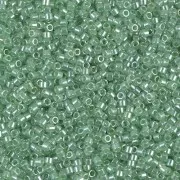 Miyuki Delica 11/0 DB1483-1 - Transparente con brillo menta x8 g
