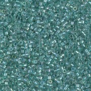Miyuki Delica 11/0 DB1767 -  Sparkling Aqua Green Lined Crystal AB x8g|raw }}
