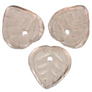 Dijes de hoja de vidrio 9 mm - Topacio ahumado claro x25|raw }}