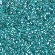 Miyuki Delica 10/0 DBM0079 - Turquoise Green Lined Crystal AB x8g