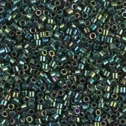 Miyuki Delica 10/0 DBM0027 - Verde oscuro iris metalizado x8 g