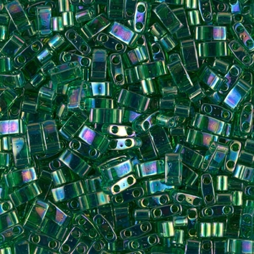 Media Tila Miyuki 5x2.3x1.9mm HTL-179 - Verde Transparente AB x10g