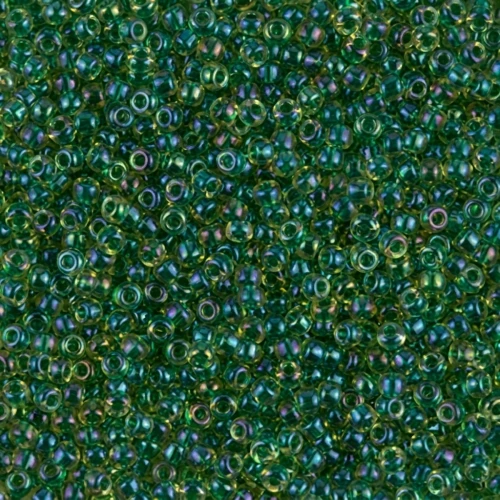 Rocalla Miyuki 11/0 331 - Emerald Lined Light Topaz AB x8g