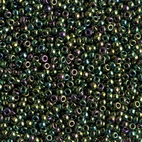 Rocalla Miyuki 11/0 465 - Metallic Dark Green Iris x8g