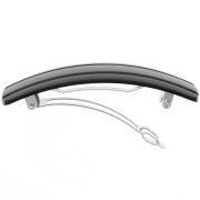 Pinza acrílica 93x29 mm - Negra x1