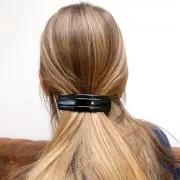 Pinza acrílica 93x29 mm - Negra x1