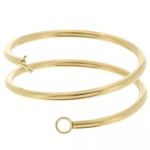 Anillo 2 anillas abiertas - Talla 57 - Acero inoxidable 304L Oro x1