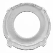 Engaste PureCrystal 1122 Rivoli rond 16 mm plateado