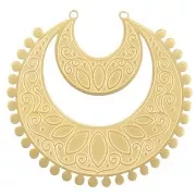 Colgante 35 mm - Motivo oriental - Acero inoxidable dorado 316L x1