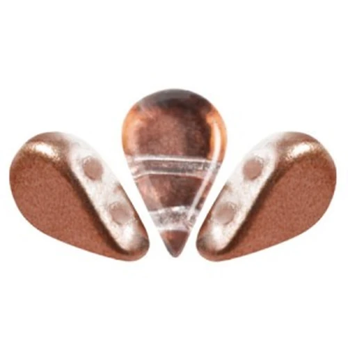 Cuentas de vidrio Amos® by Puca® 5x8 mm - Ice Slushy Cola x10g