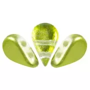 Cuentas de vidrio Amos® by Puca® 5x8 mm - Ice Slushy Lime x10g