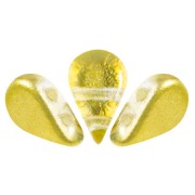 Cuentas de vidrio Amos® by Puca® 5x8 mm - Ice Slushy Pineapple x10g|raw }}