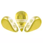 Cuentas de vidrio Amos® by Puca® 5x8 mm - Ice Slushy Pineapple x10g