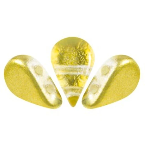 Cuentas de vidrio Amos® by Puca® 5x8 mm - Ice Slushy Pineapple x10g