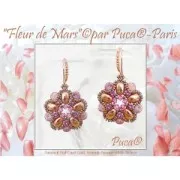 Cuentas de vidrio Amos® by Puca® 5x8 mm - Ice Slushy Pineapple x10g