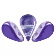 Cuentas de vidrio Amos® by Puca® 5x8 mm - Ice Slushy Purple Grape x10g