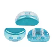 Kos® Glass Beads by Puca® 6x3 mm - Ice Slushy Azul Curaçao x10g