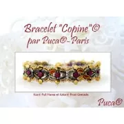 Kos® Glass Beads by Puca® 6x3 mm - Ice Slushy Cherry x10g