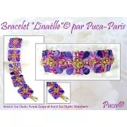 Kos® Glass Beads by Puca® 6x3 mm - Ice Slushy Pineapple x10g