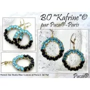 Cuentas de vidrio Paros® by Puca® 7x4 mm - Ice Slushy Licorice x10g