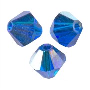 Toupies en cristal PureCrystal 5328 4 mm Capri Blue AB x50