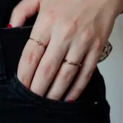 Anillo Spinner - Anillo anti-estrés - Talla 49 - Gold filled x1