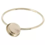 Anillo fino engastado para cabujón de 6 mm - Talla 57 - Gold filled x1