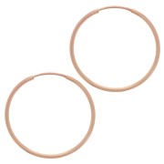 Mini criollas 24 mm - Rosa Gold filled x2|raw }}