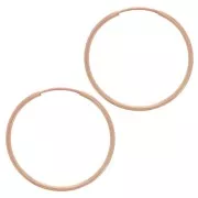 Mini criollas 24 mm - Rosa Gold filled x2