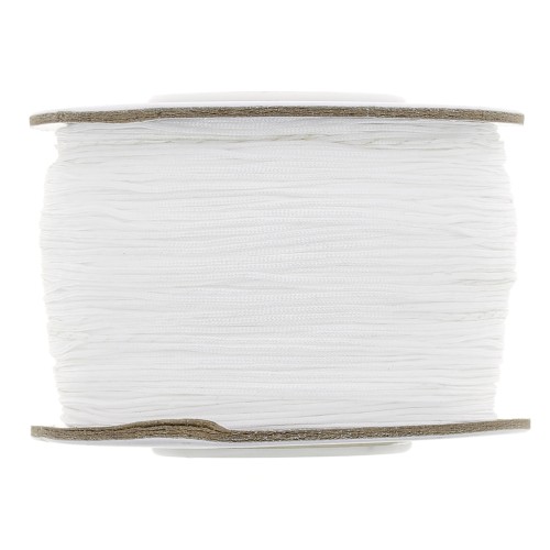 Alambre de jade / Alambre trenzado de nylon 0,5 mm - Blanco x150m