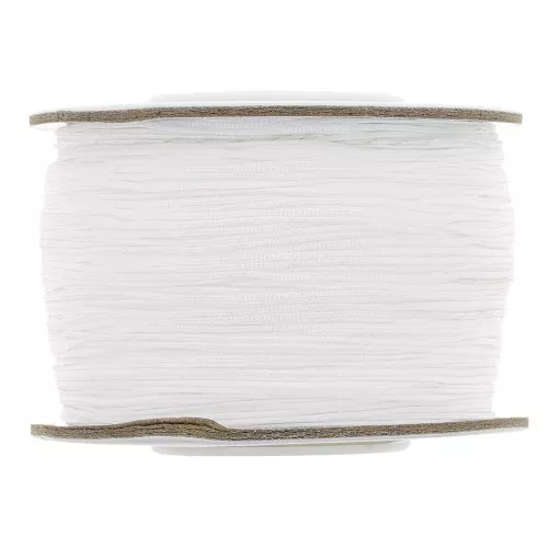 Alambre de jade / Alambre trenzado de nylon 0,5 mm - Blanco x150m