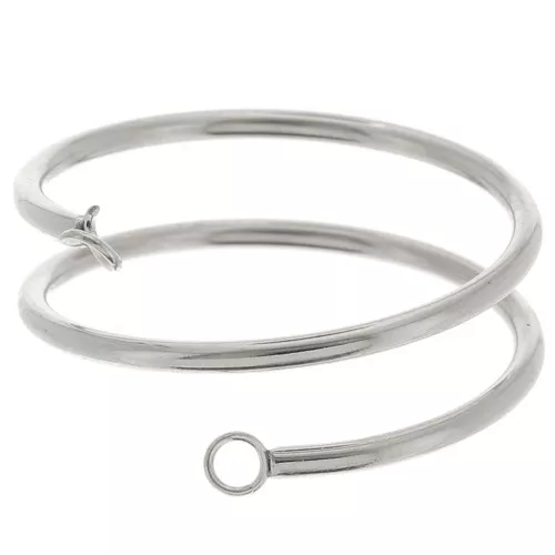 Anillo 2 anillas abiertas - Tamaño 57 - Acero inoxidable 304L x1