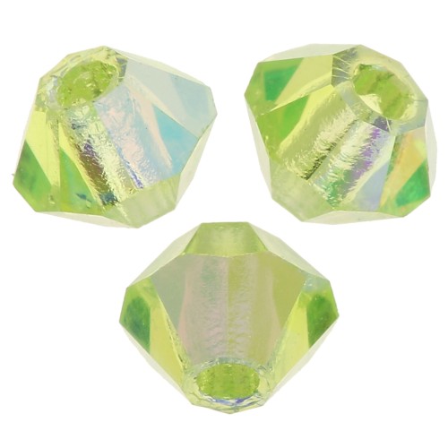 Preciosa 3 mm Crystal Tops - MC Bead Rondell - Limecicle AB x30
