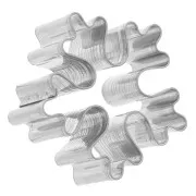 Cortapastas de acero inoxidable para modelismo 52 mm - Copo de nieve x1