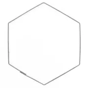 Cortapastas de acero inoxidable para modelismo 62x69 mm - Hexágono x1