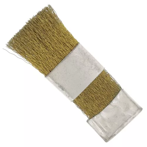 Cepillo rascador de latón 60x20 mm para limpieza de limas - Cepillo rascador de latón