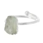 Anillo Druzy - Talla 48 a 56 - Plata 925 - Piedra luna x1