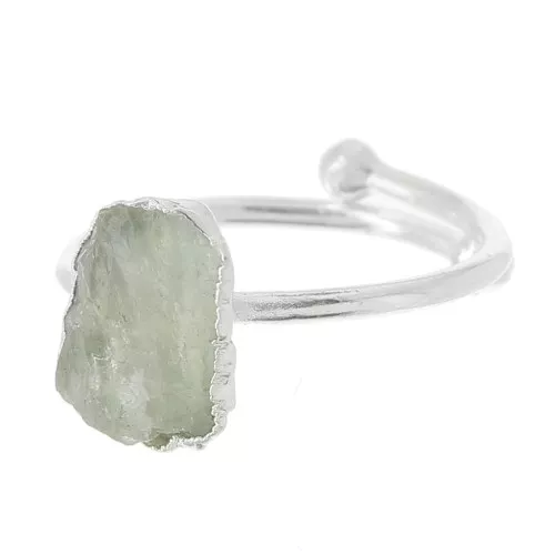 Anillo Druzy - Talla 48 a 56 - Plata 925 - Piedra luna x1