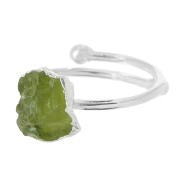 Anillo Druzy - Talla 48 a 56 - Plata 925 - Peridoto x1|raw }}