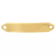 Inserto de barra curvada 36x7 mm para grabado - Dorado x1