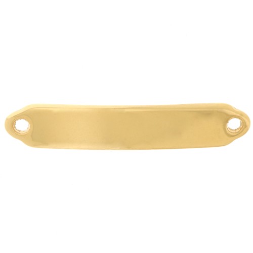 Inserto de barra curvada 36x7 mm para grabado - Dorado x1