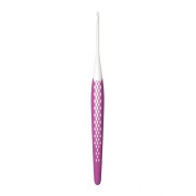 Gancho de plástico ergonómico para lana Prym - 3 mm - Blanco - Fucsia x1