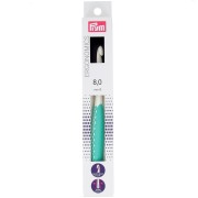 Gancho de plástico ergonómico para lana Prym - 8 mm - Blanco - Menta x1|raw }}