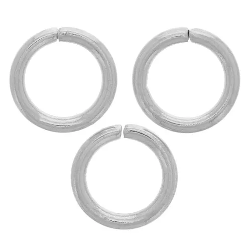 Anillos abiertos 5x0,8 mm - Acero inoxidable 316L x25