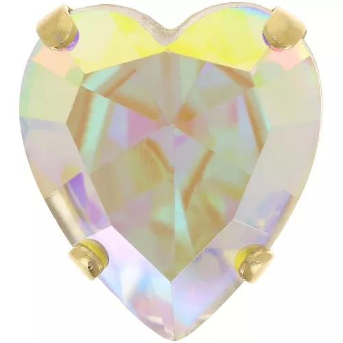 Engaste cristal Aurora A4831 Corazón Antiguo 15.5x14 mm - Dorado - Cristal AB x1