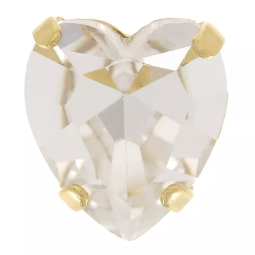 Engaste cristal Aurora A4831 Corazón Antiguo 11x10 mm - Dorado - Cristal x1