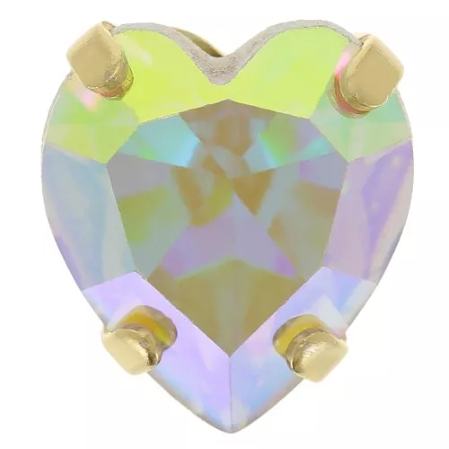 Engaste cristal Aurora 4831 Corazón Antiguo 11x10 mm - Dorado - Cristal AB x1