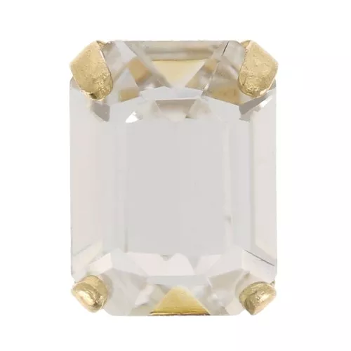 Engaste cristal Aurora A4610 Octágono 8x6 mm - Dorado - Cristal x1