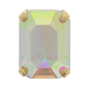 Engaste cristal Aurora A4610 Octágono 8x6 mm - Dorado - Cristal AB x1|raw }}