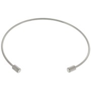 Pulsera jonc fina 1,7 mm con tubo desenroscable - Acero inoxidable 304 x17cm